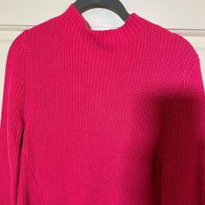 FOR THE REPUBLIC Pink Distressed Knit Sweater